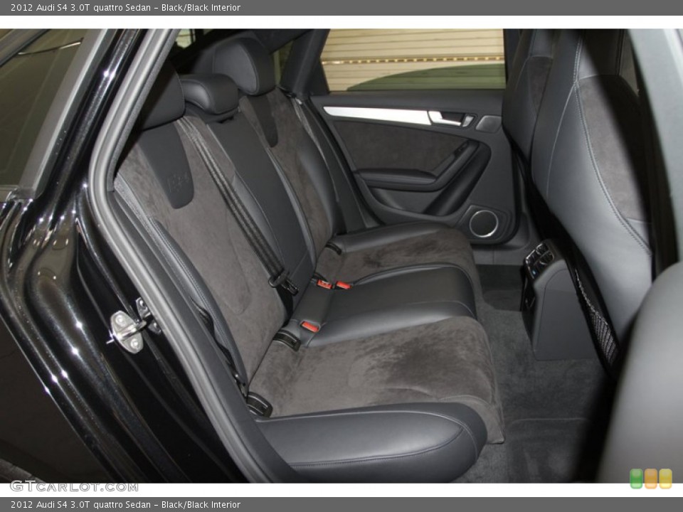 Black/Black Interior Rear Seat for the 2012 Audi S4 3.0T quattro Sedan #80349857