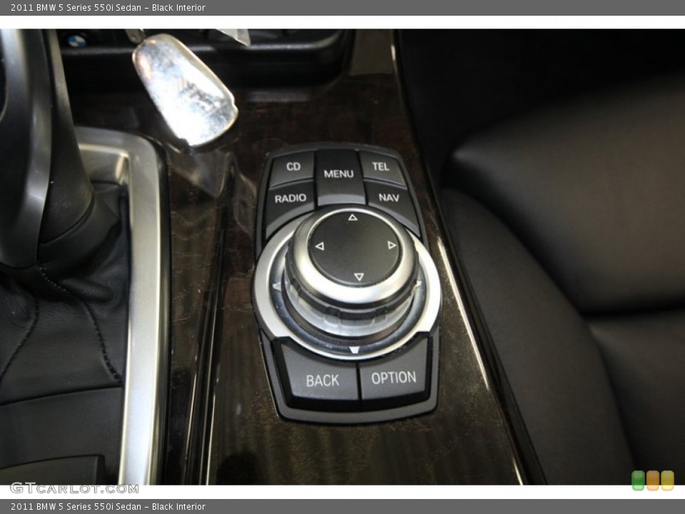Black Interior Controls for the 2011 BMW 5 Series 550i Sedan #80349902