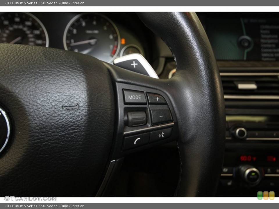 Black Interior Controls for the 2011 BMW 5 Series 550i Sedan #80349929