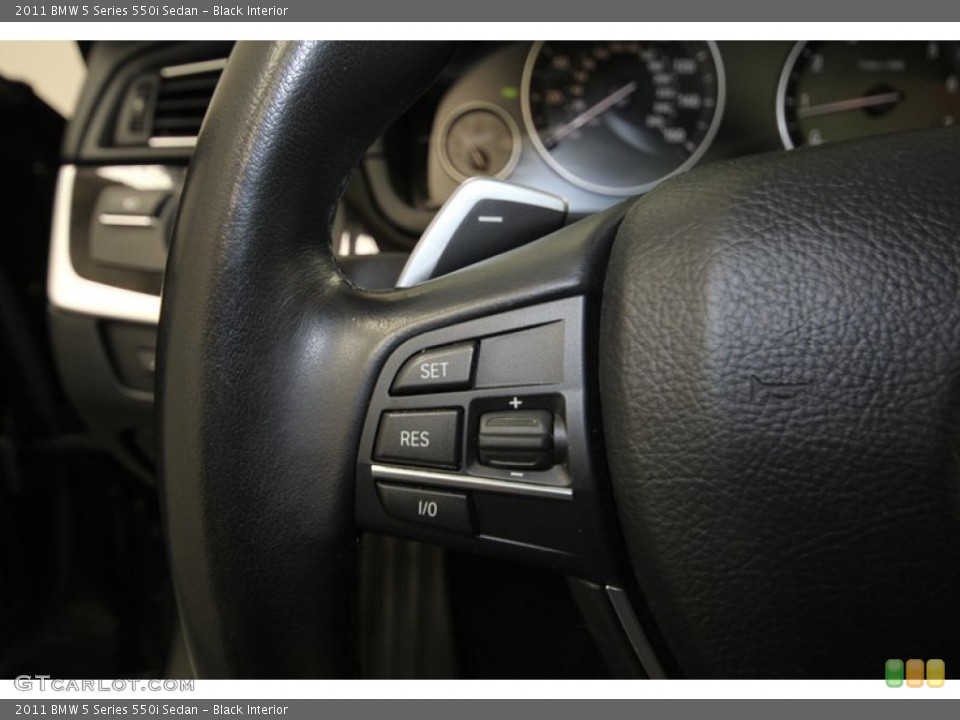 Black Interior Controls for the 2011 BMW 5 Series 550i Sedan #80349939