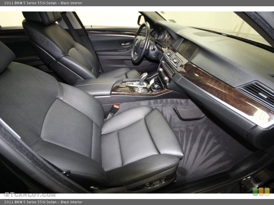Black Interior Front Seat for the 2011 BMW 5 Series 550i Sedan #80350023