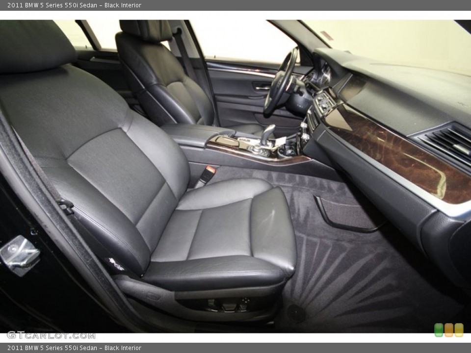 Black Interior Photo for the 2011 BMW 5 Series 550i Sedan #80350048