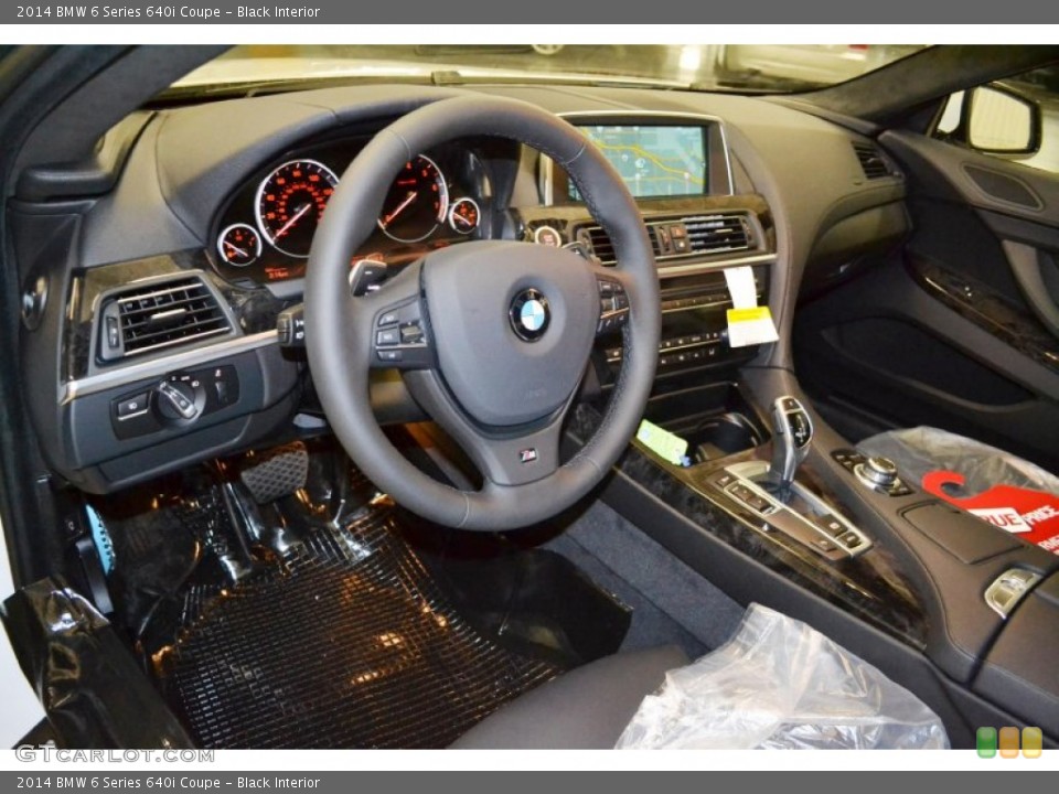 Black Interior Dashboard for the 2014 BMW 6 Series 640i Coupe #80350190