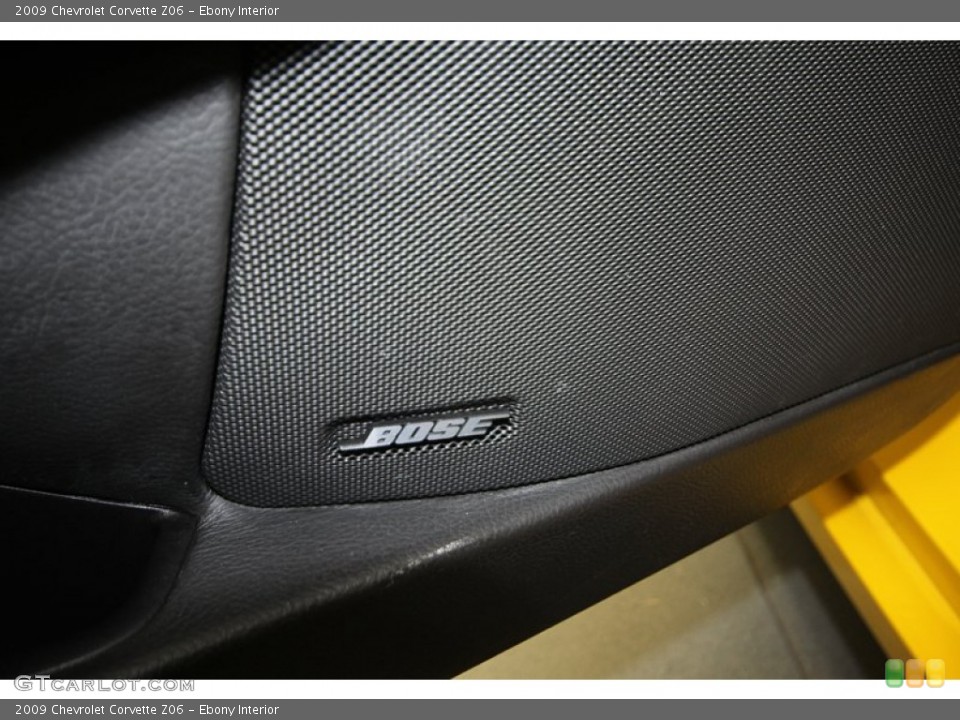 Ebony Interior Audio System for the 2009 Chevrolet Corvette Z06 #80350233