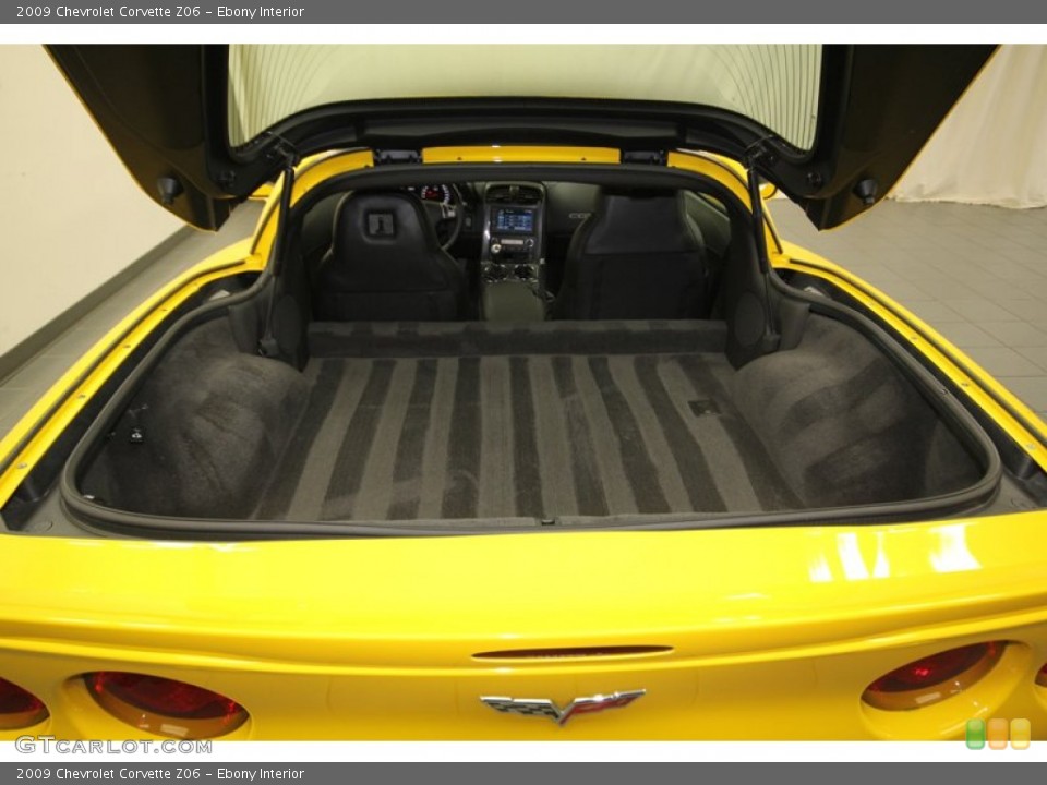Ebony Interior Trunk for the 2009 Chevrolet Corvette Z06 #80350416