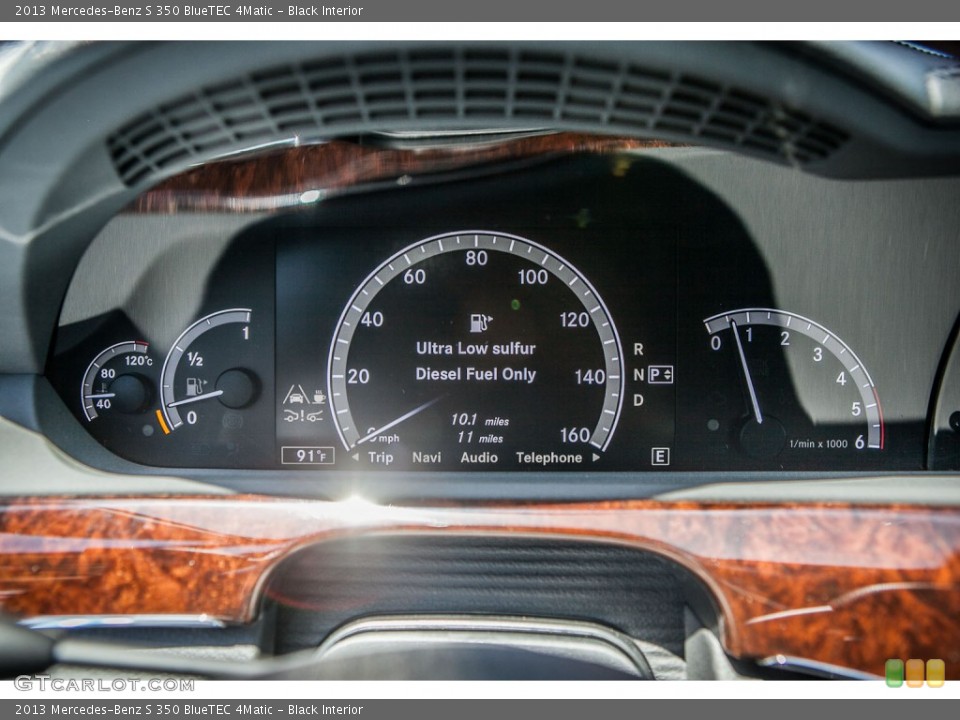 Black Interior Gauges for the 2013 Mercedes-Benz S 350 BlueTEC 4Matic #80351884