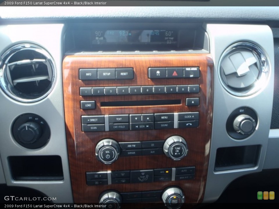 Black/Black Interior Controls for the 2009 Ford F150 Lariat SuperCrew 4x4 #80353349