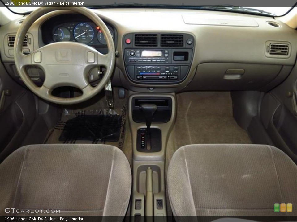 Beige Interior Dashboard for the 1996 Honda Civic DX Sedan #80353612