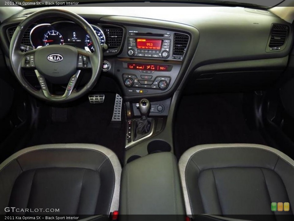 Black Sport Interior Dashboard for the 2011 Kia Optima SX #80354488