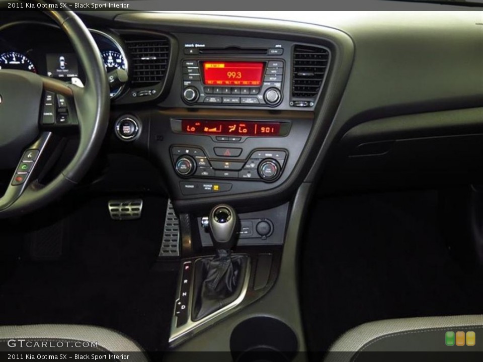 Black Sport Interior Controls for the 2011 Kia Optima SX #80354551