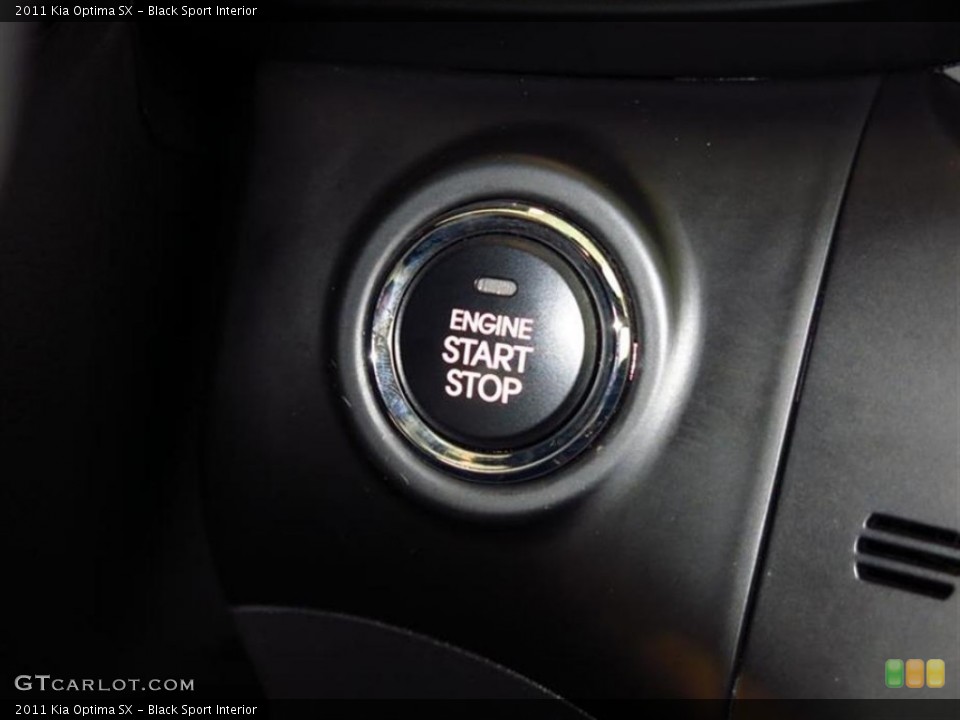 Black Sport Interior Controls for the 2011 Kia Optima SX #80354776