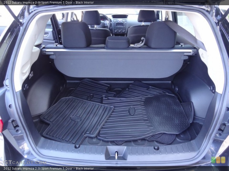 Black Interior Trunk for the 2012 Subaru Impreza 2.0i Sport Premium 5 Door #80354915