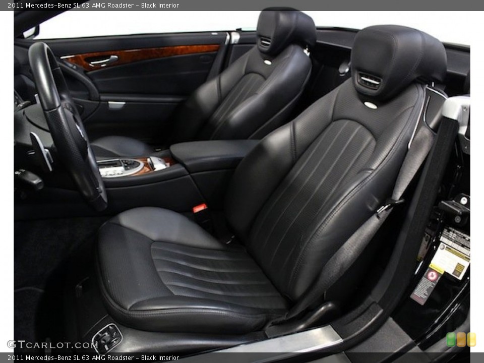 Black Interior Front Seat for the 2011 Mercedes-Benz SL 63 AMG Roadster #80355043