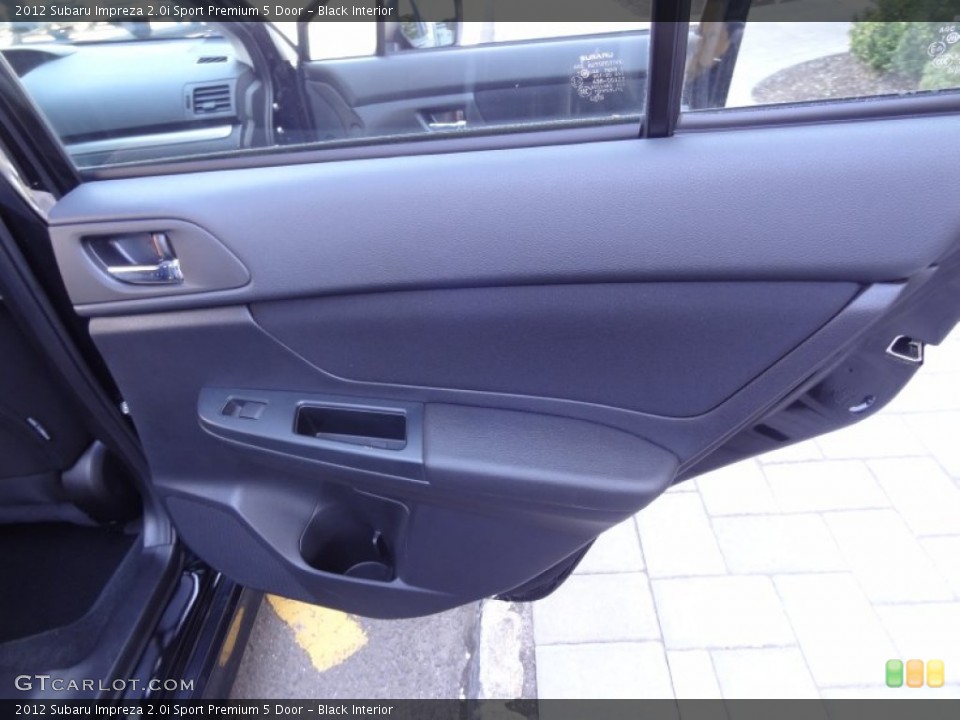 Black Interior Door Panel for the 2012 Subaru Impreza 2.0i Sport Premium 5 Door #80355052