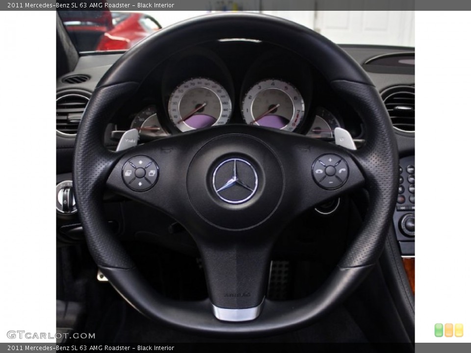 Black Interior Steering Wheel for the 2011 Mercedes-Benz SL 63 AMG Roadster #80355217