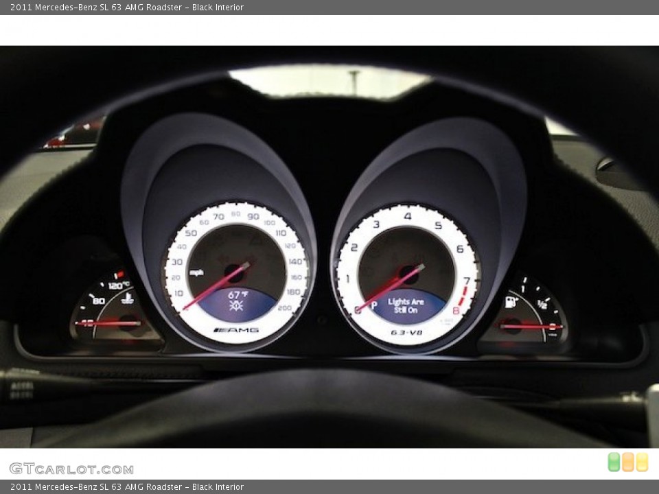 Black Interior Gauges for the 2011 Mercedes-Benz SL 63 AMG Roadster #80355247