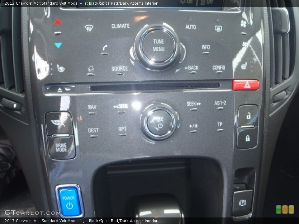 Jet Black/Spice Red/Dark Accents Interior Controls for the 2013 Chevrolet Volt  #80355307