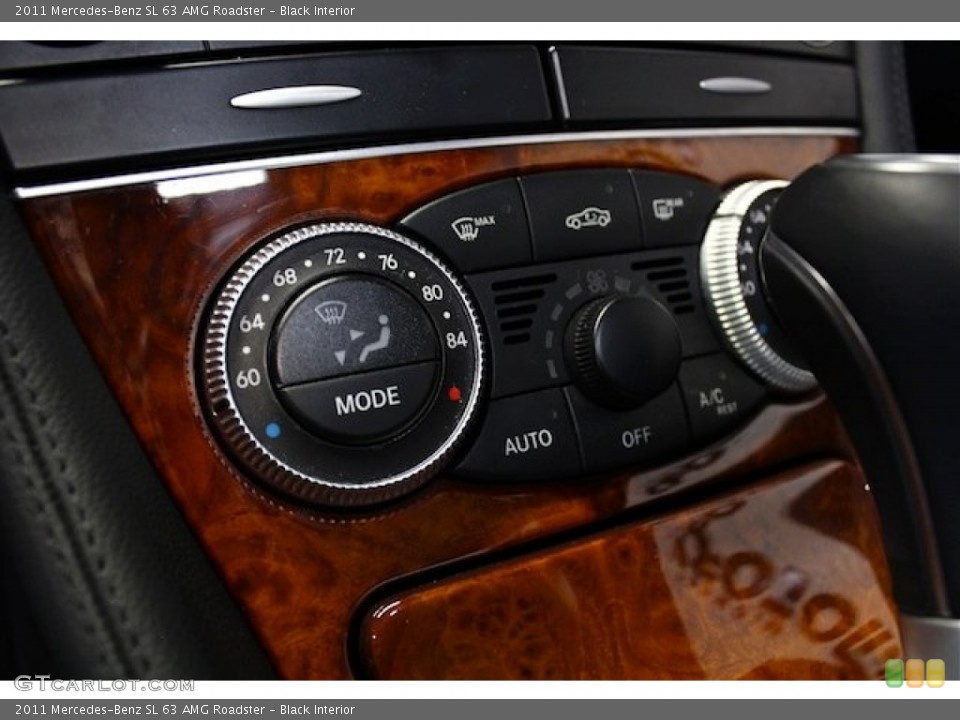 Black Interior Controls for the 2011 Mercedes-Benz SL 63 AMG Roadster #80355333