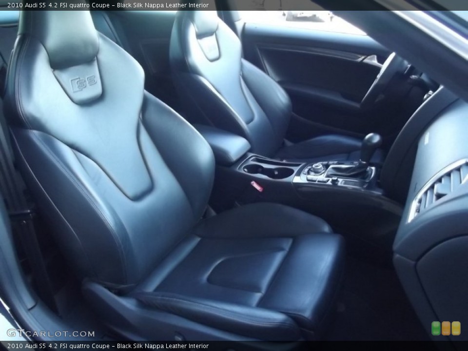 Black Silk Nappa Leather Interior Photo for the 2010 Audi S5 4.2 FSI quattro Coupe #80355437