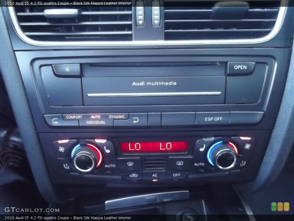 Black Silk Nappa Leather Interior Controls for the 2010 Audi S5 4.2 FSI quattro Coupe #80355636