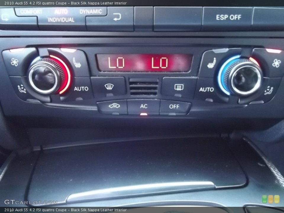 Black Silk Nappa Leather Interior Controls for the 2010 Audi S5 4.2 FSI quattro Coupe #80355658