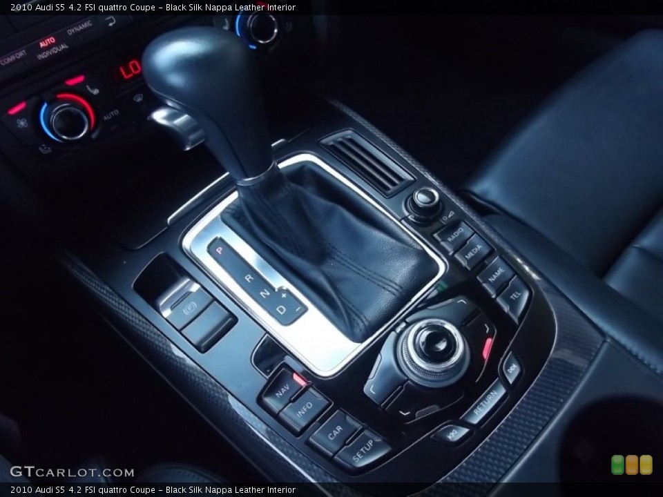Black Silk Nappa Leather Interior Transmission for the 2010 Audi S5 4.2 FSI quattro Coupe #80355682