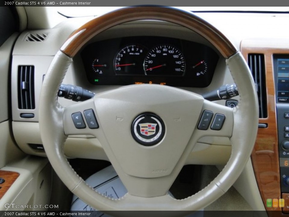 Cashmere Interior Steering Wheel for the 2007 Cadillac STS 4 V6 AWD #80357551