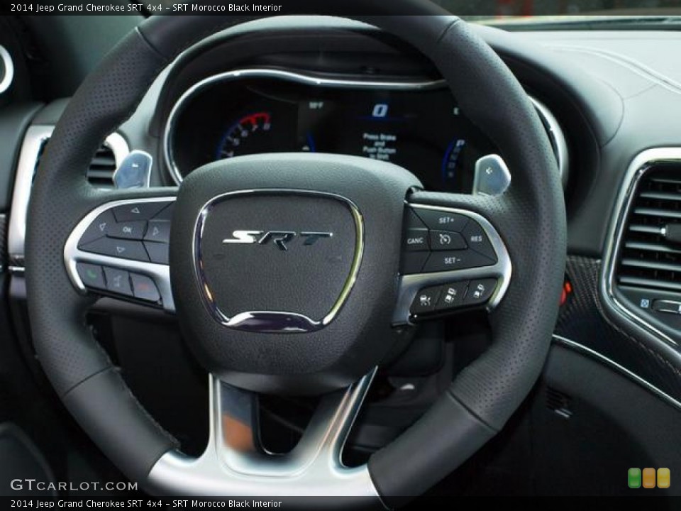 SRT Morocco Black Interior Steering Wheel for the 2014 Jeep Grand Cherokee SRT 4x4 #80357575