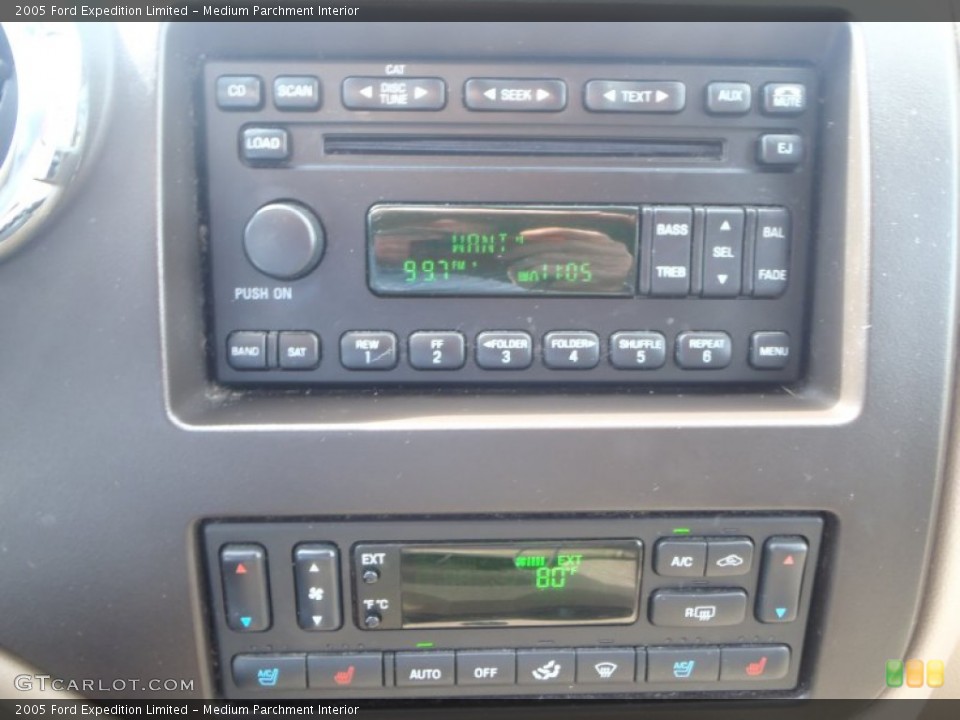 Medium Parchment Interior Controls for the 2005 Ford Expedition Limited #80358796