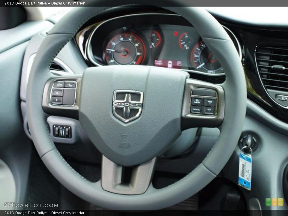 Diesel Gray Interior Steering Wheel for the 2013 Dodge Dart Rallye #80359494