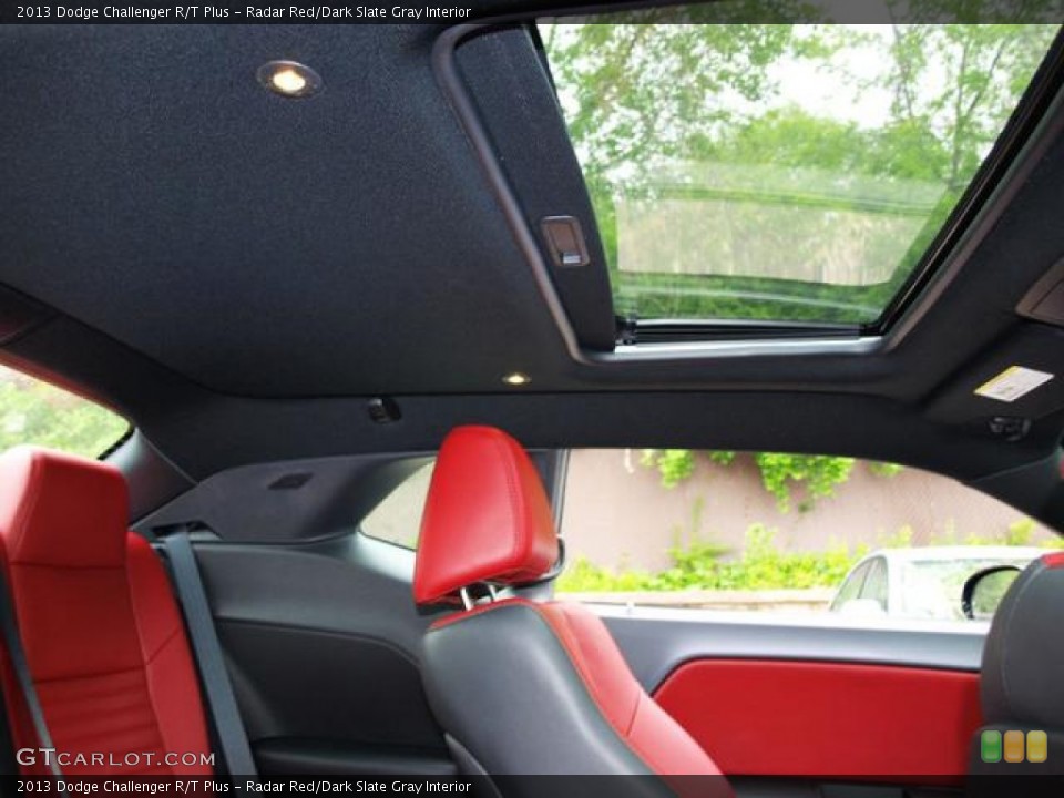 Radar Red/Dark Slate Gray Interior Sunroof for the 2013 Dodge Challenger R/T Plus #80361536