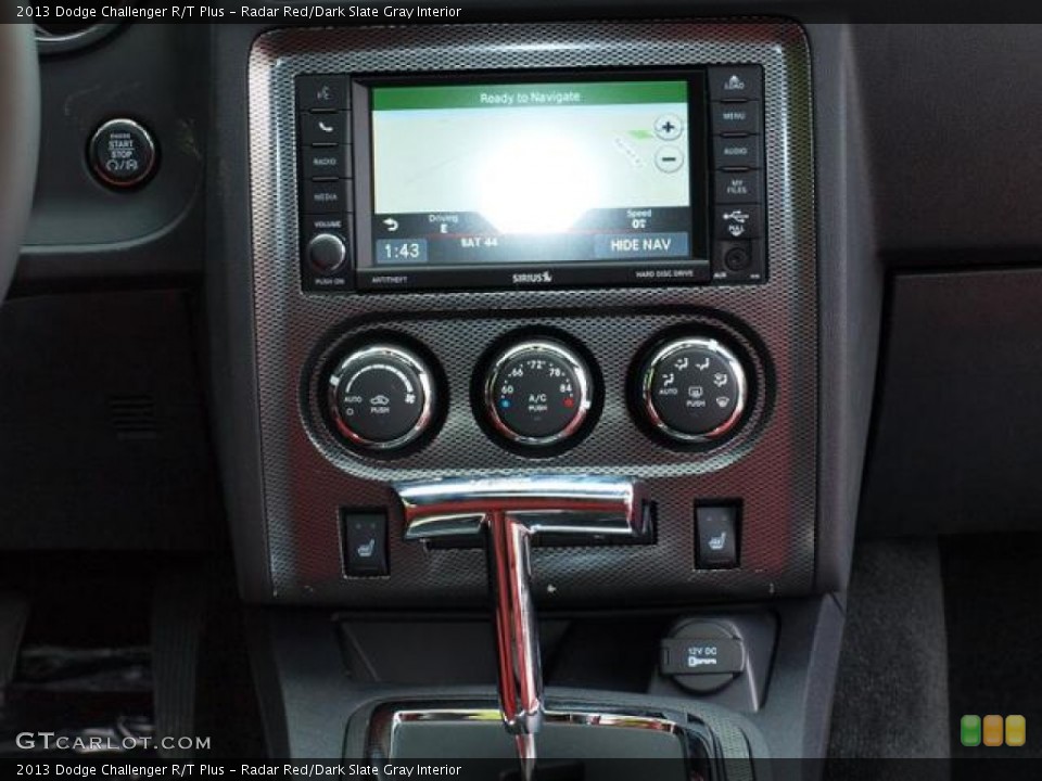 Radar Red/Dark Slate Gray Interior Controls for the 2013 Dodge Challenger R/T Plus #80361607