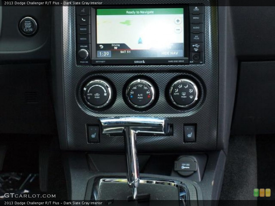 Dark Slate Gray Interior Controls for the 2013 Dodge Challenger R/T Plus #80361796