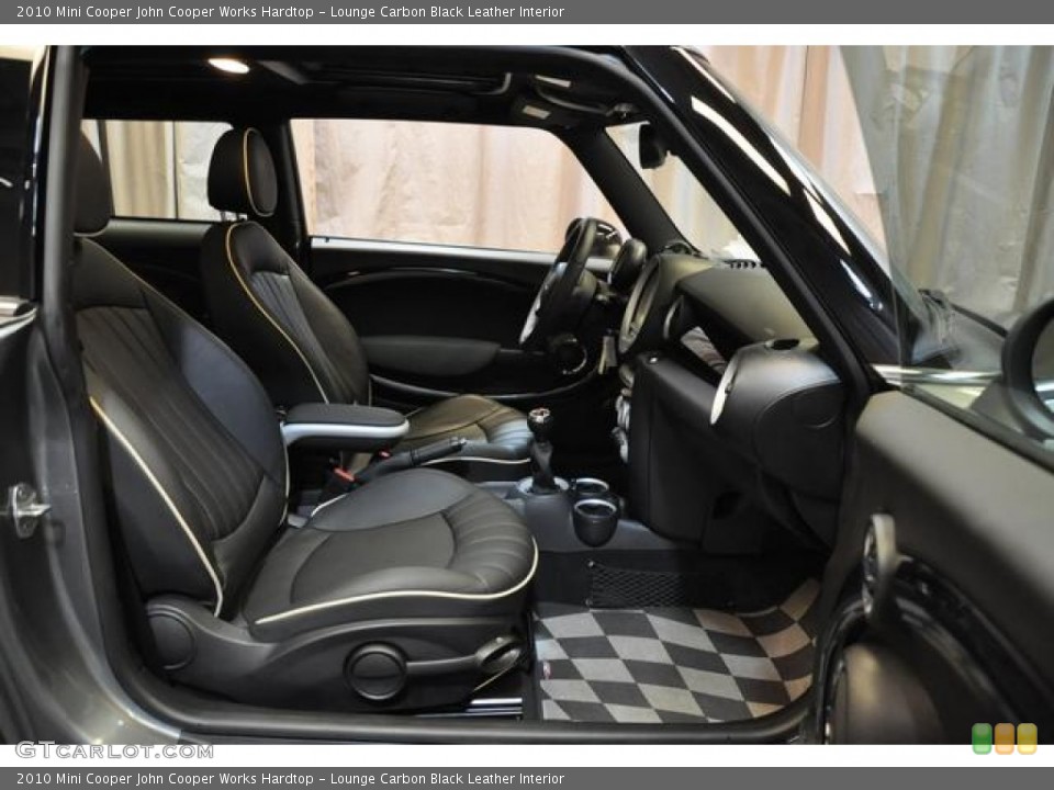 Lounge Carbon Black Leather Interior Photo for the 2010 Mini Cooper John Cooper Works Hardtop #80363044