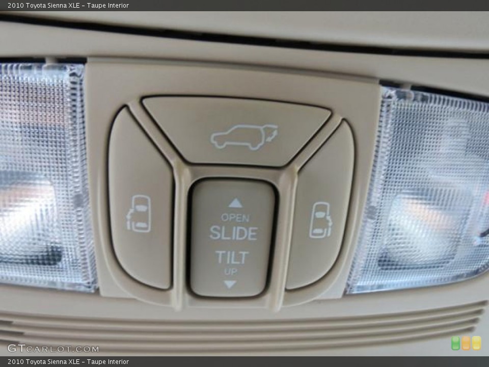 Taupe Interior Controls for the 2010 Toyota Sienna XLE #80365037