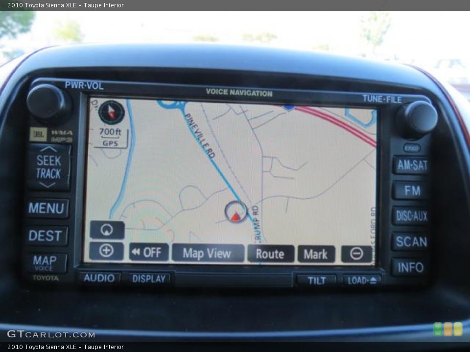 Taupe Interior Navigation for the 2010 Toyota Sienna XLE #80365082