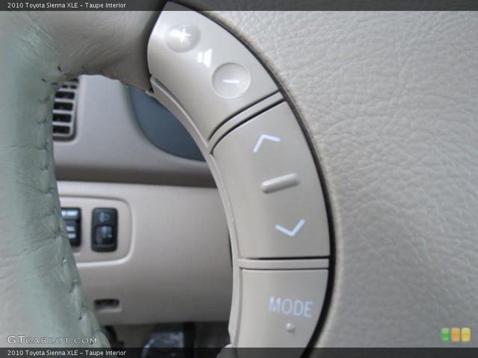 Taupe Interior Controls for the 2010 Toyota Sienna XLE #80365201