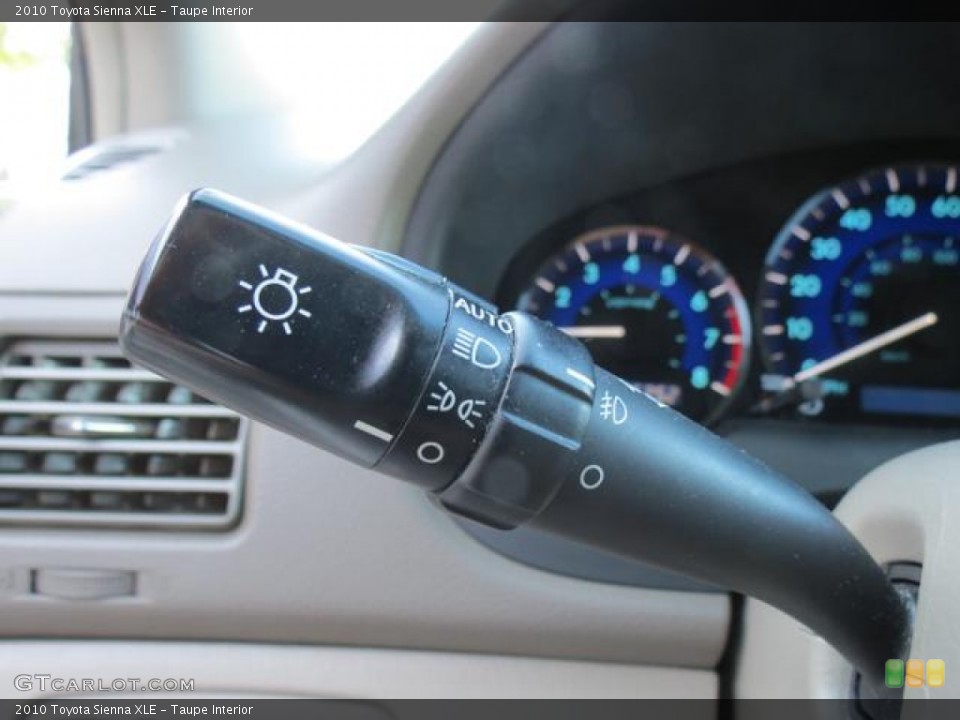Taupe Interior Controls for the 2010 Toyota Sienna XLE #80365244