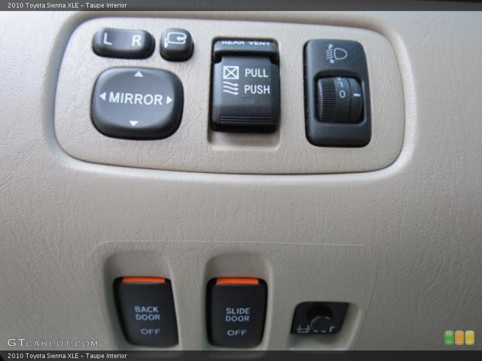 Taupe Interior Controls for the 2010 Toyota Sienna XLE #80365288
