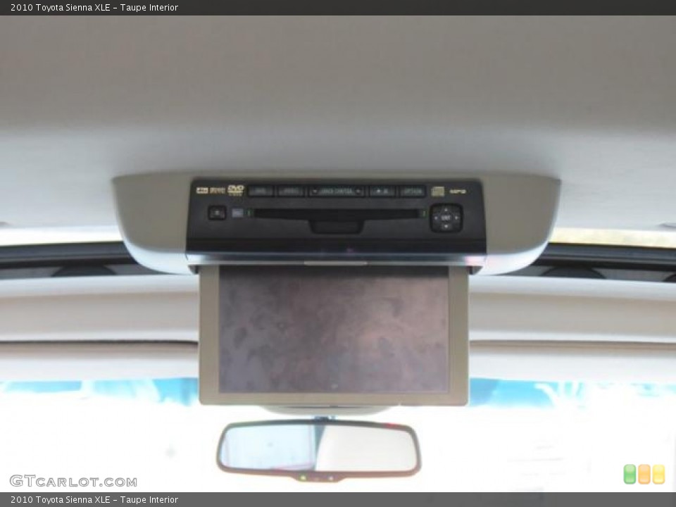 Taupe Interior Entertainment System for the 2010 Toyota Sienna XLE #80365402