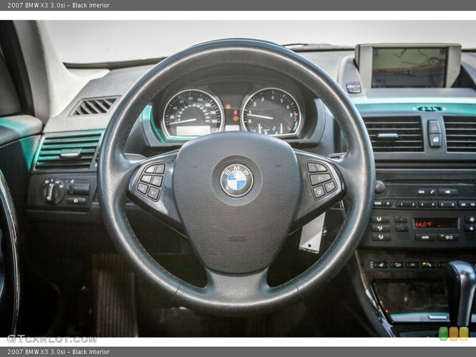 Black Interior Steering Wheel for the 2007 BMW X3 3.0si #80367448