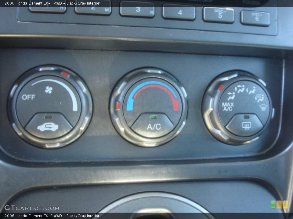 Black/Gray Interior Controls for the 2006 Honda Element EX-P AWD #80368175