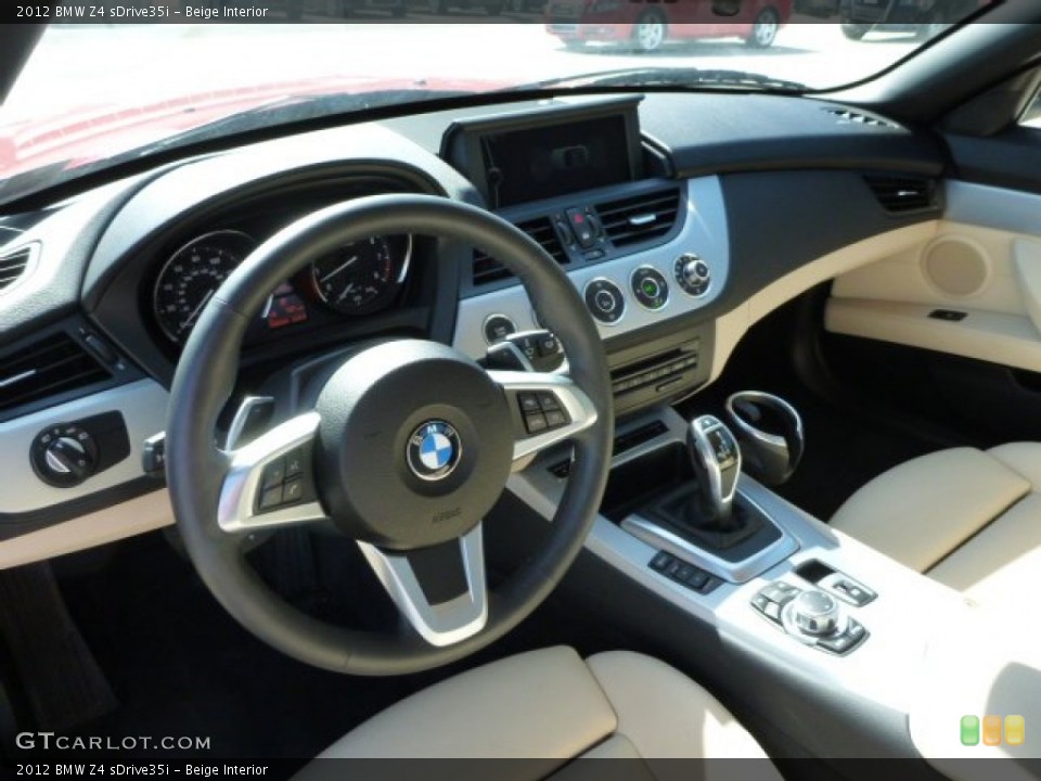 Beige Interior Prime Interior for the 2012 BMW Z4 sDrive35i #80368792