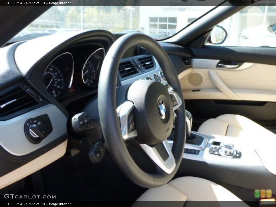 Beige Interior Steering Wheel for the 2012 BMW Z4 sDrive35i #80368849