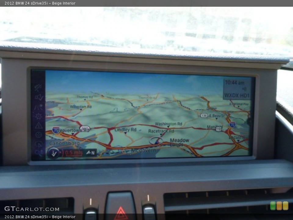 Beige Interior Navigation for the 2012 BMW Z4 sDrive35i #80368915