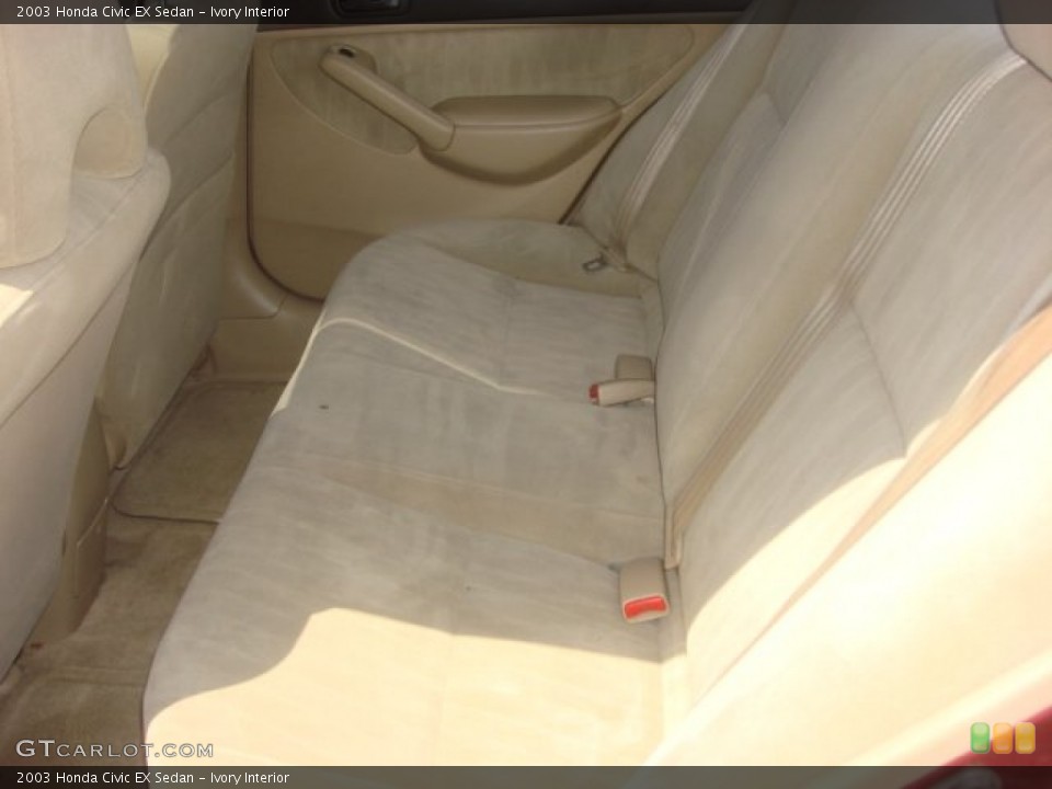 Ivory Interior Rear Seat for the 2003 Honda Civic EX Sedan #80370073