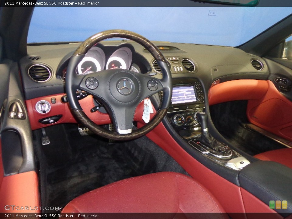 Red Interior Dashboard for the 2011 Mercedes-Benz SL 550 Roadster #80370380