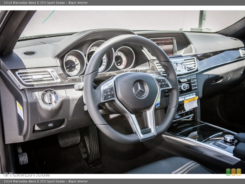 Black Interior Dashboard for the 2014 Mercedes-Benz E 350 Sport Sedan #80374027