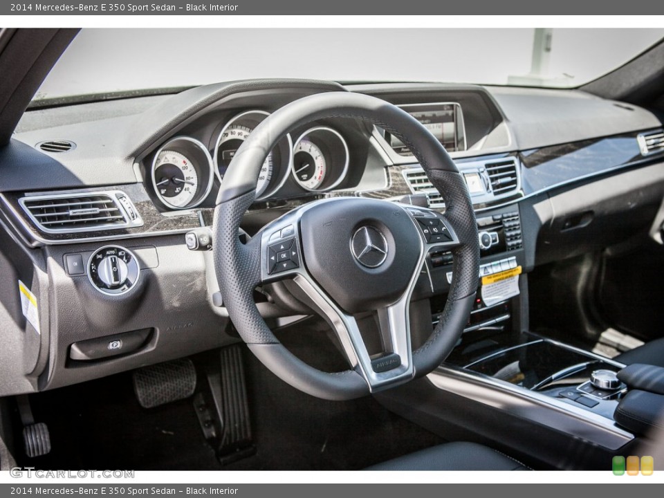 Black Interior Dashboard for the 2014 Mercedes-Benz E 350 Sport Sedan #80374339