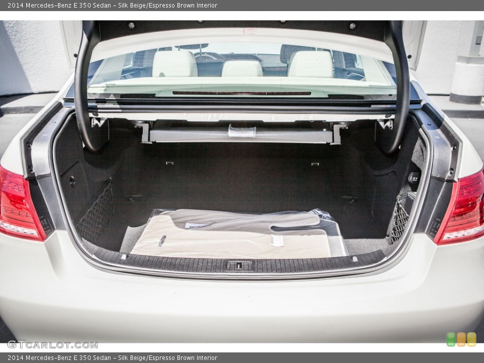 Silk Beige/Espresso Brown Interior Trunk for the 2014 Mercedes-Benz E 350 Sedan #80374645